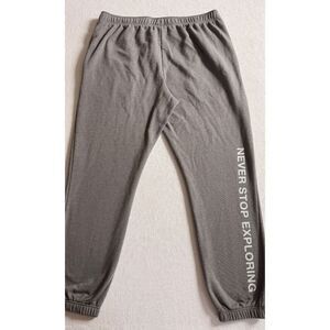 The North Face Gray Fleece Jogger Sweatpants Men's Large - Never Stop Exploring